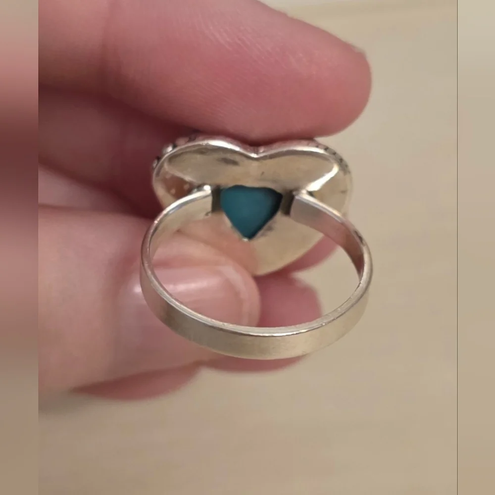 NWOT Sterling Silver + Spotted Jasper Ring - Picture 3 of 3